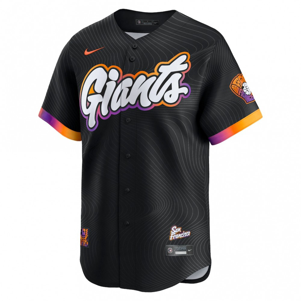 Rafael Devers San Francisco Giants 2025 City Connect Limited Player Jersey - Black-Pro Kit Vault | Brand New 26/27 Sports Jerseys